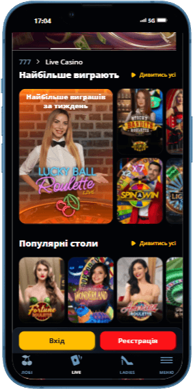 Live Ігри в казино 777