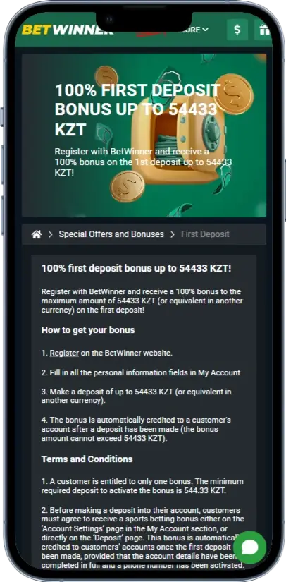BetWinner Бонус