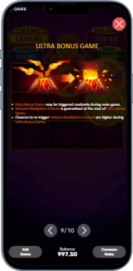 Coin Volcano Ультра бонус гра