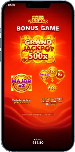 Coin Volcano Виграти бонус