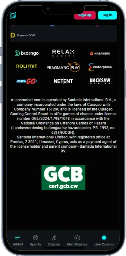 CosmoBet Інформація