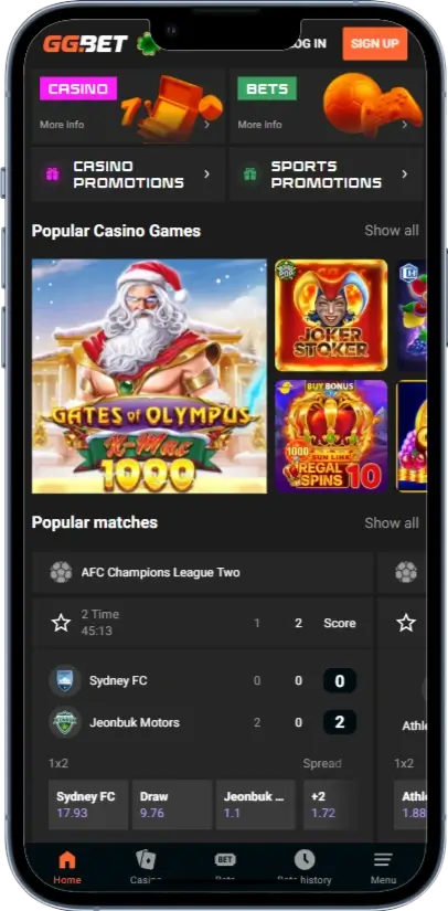 GGBet Головна