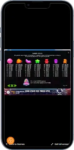 Sugar Rush Налаштування