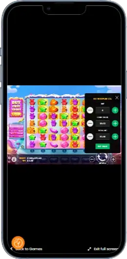 Sugar Rush Налаштування гри