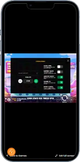 Sugar Rush Налаштування