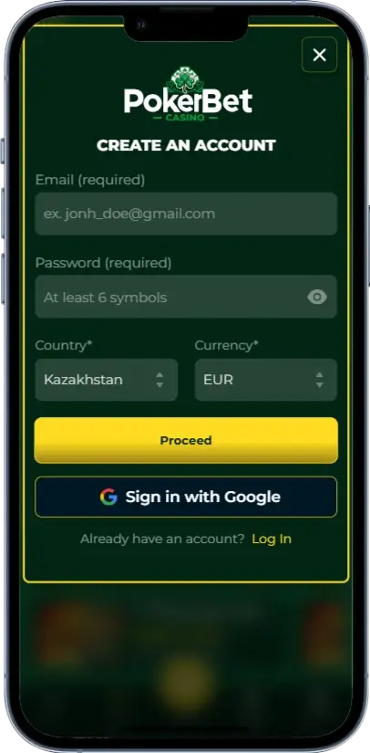 Pokerbet Реєстрація