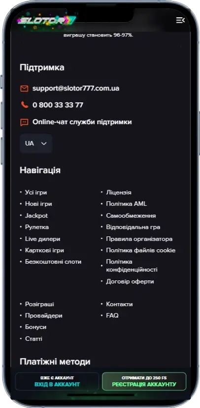 Slotor 777 Інформація