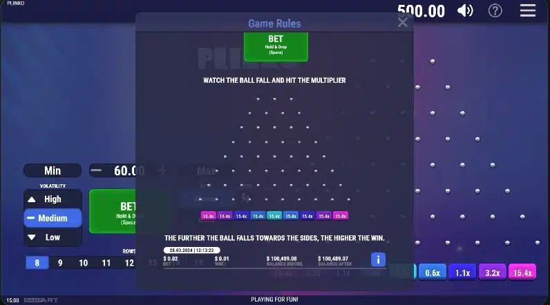 Plinko Як грати