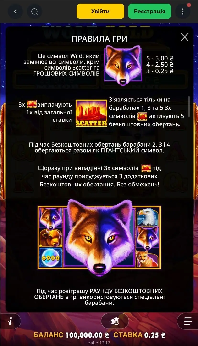 Wolf Gold Информация