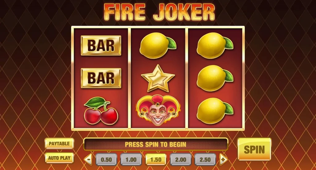 Дизайн слоту Fire Joker
