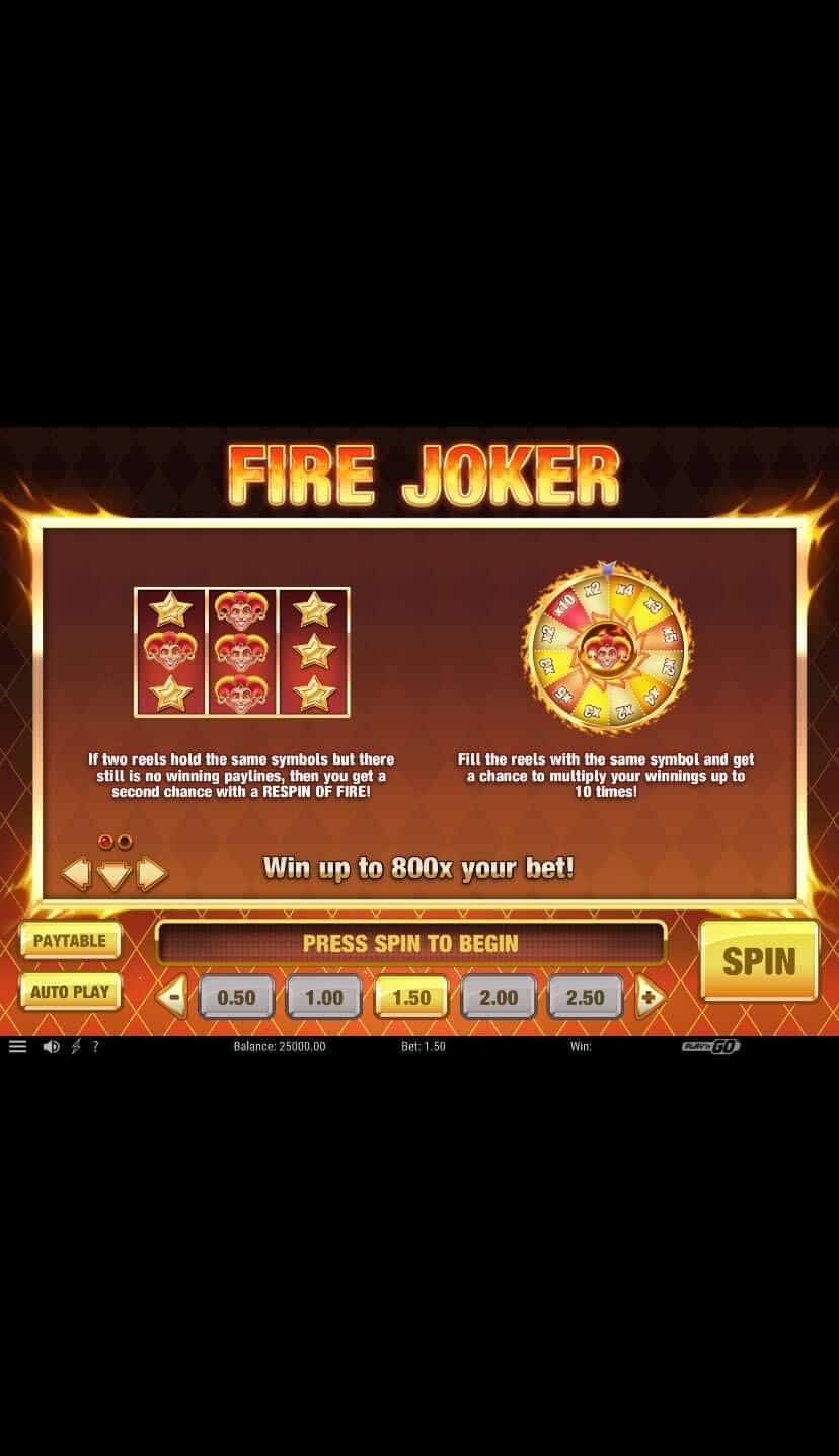 Fire Joker Інформація